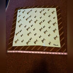 Vintage Paoli  Scarf Featuring Grand Circuit Horse Racinf Images
